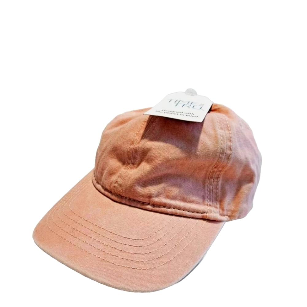 Time and Tru Ladies Cap Rose Blush Washed Twill Cap Pink One Size NEW